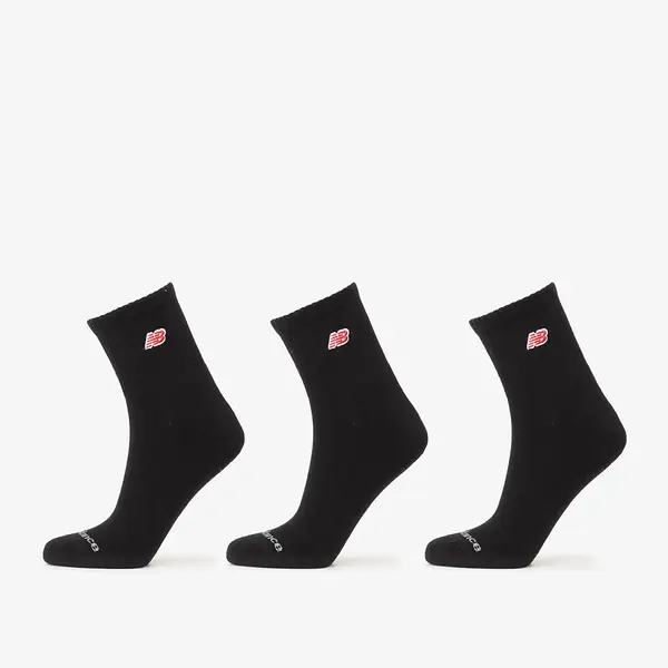New Balance Чорапи New Balance Red Patch Logo Ankle 3-Pack Black L