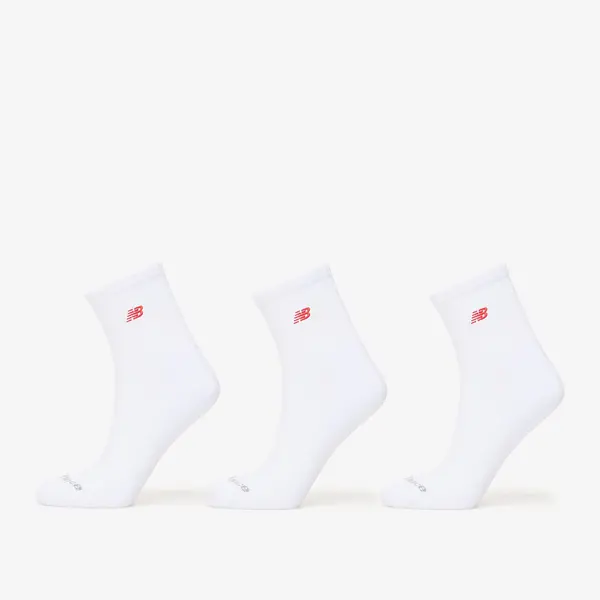 New Balance Чорапи New Balance Red Patch Logo Ankle 3-Pack White S