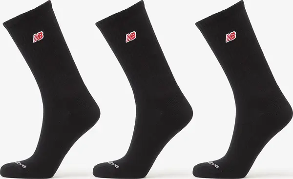 New Balance Чорапи New Balance Red Patch Logo Crew Socks 3-Pack Black M