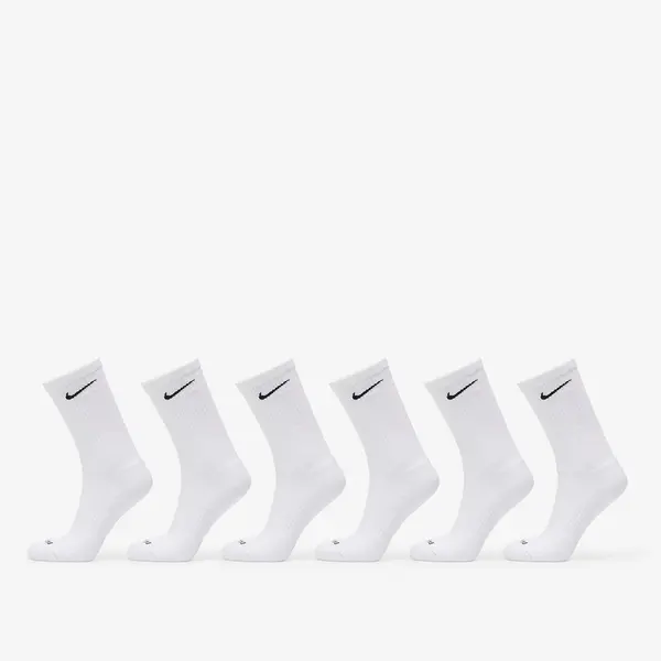 Nike Чорапи Nike Everyday Plus Cushioned Training Crew Socks 6-Pack White/ Black S
