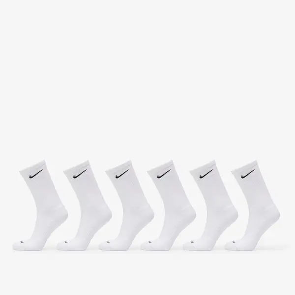 Nike Чорапи Nike Everyday Plus Cushioned Training Crew Socks 6-Pack White/ Black S