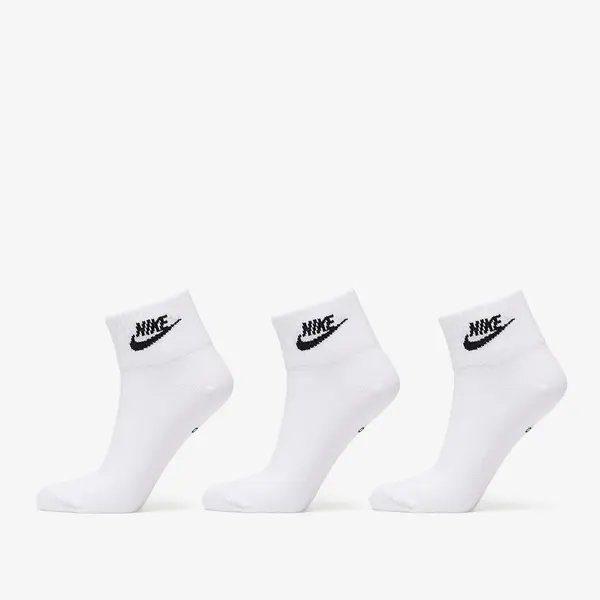 Nike Чорапи Nike Sportswear Everyday Essential Ankle Socks 3-Pack White/ Black XL