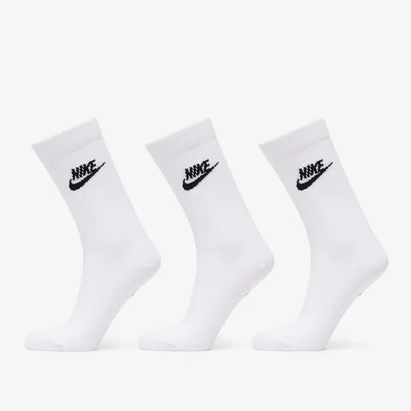 Nike Чорапи Nike Sportswear Everyday Essential Crew Socks 3-Pack White/ Black XL
