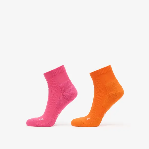 On Чорапи On Core Run Sock Mid 2-Pack Flame/ Pink L