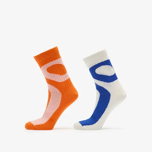 On Чорапи On Liquid Logo Sock High 2-Pack Ivory/ Flame L