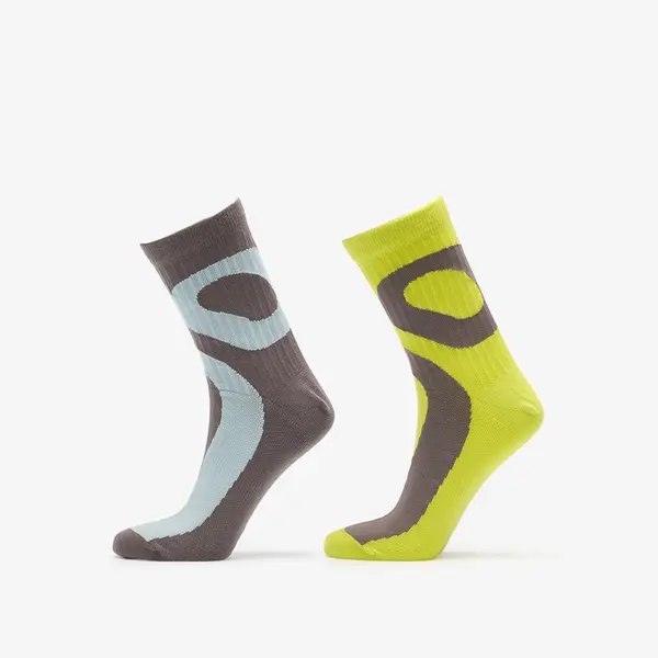 On Чорапи On Liquid Logo Sock High 2-Pack Lime/ Eclipse S