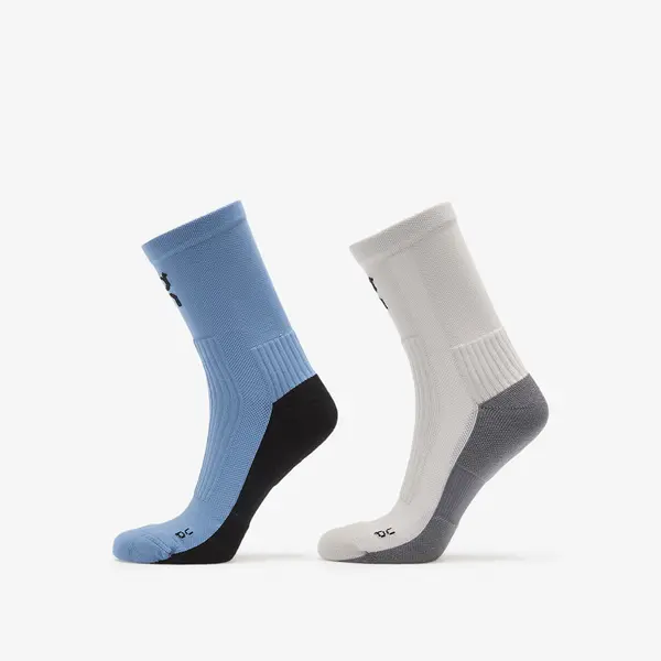 On Чорапи On Trail Sock High 2-Pack Glacier/ Dust L