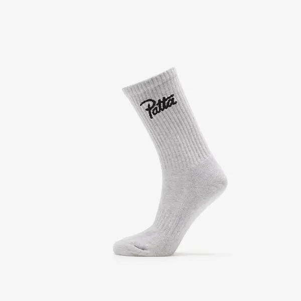 Patta Чорапи Patta Script Logo Sports Sock Melange Grey 34-38