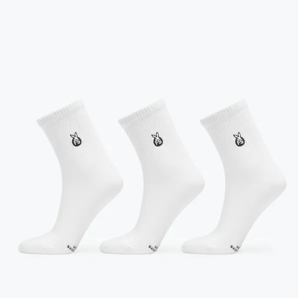 FTSHP Чорапи Playboy x FTSHP Socks 3 Pack White/ White/ White 43-46