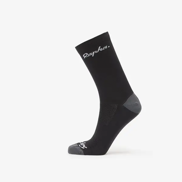 Rapha Чорапи Rapha Logo Socks Black/ Dark Grey XL