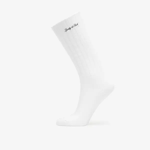 Sporty & Rich Чорапи Sporty & Rich Signature Logo Rib Socks White Universal
