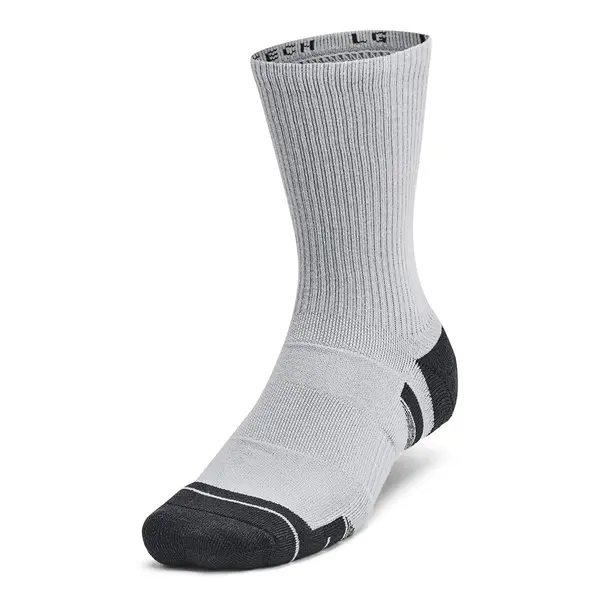 Under Armour Чорапи Under Armour Unisex Under Armour Perf Tech 6-Pack Crew Mod Gray/ Mod Gray/ Jet Gray M
