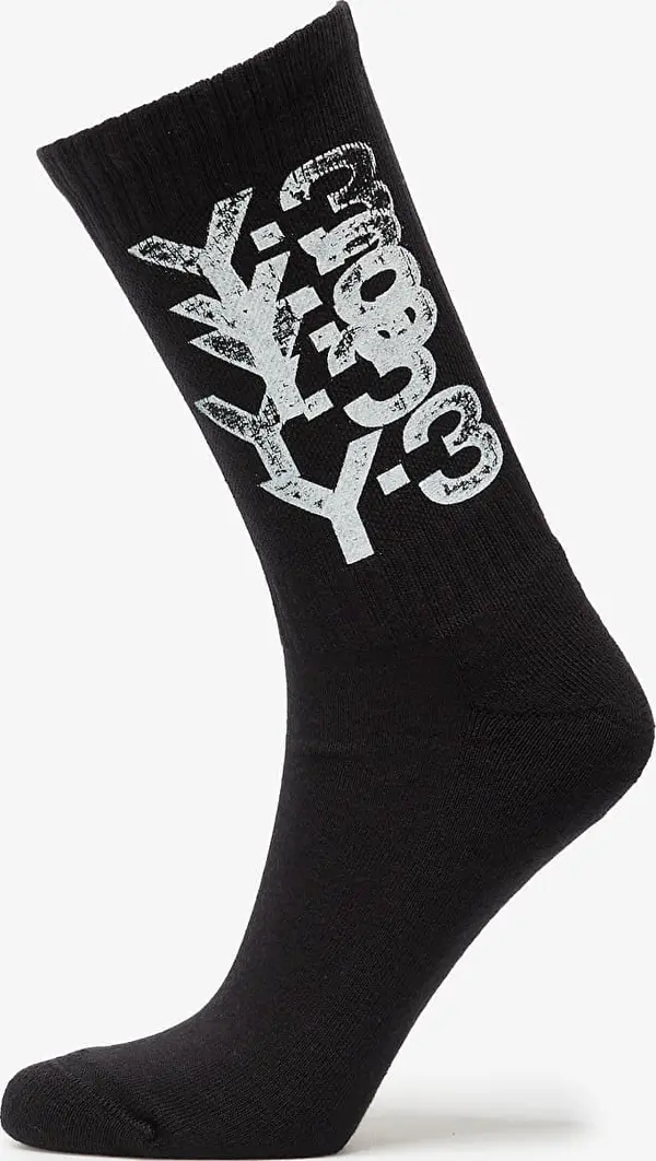 Y-3 Чорапи Y-3 Graphic Crew Socks Black M
