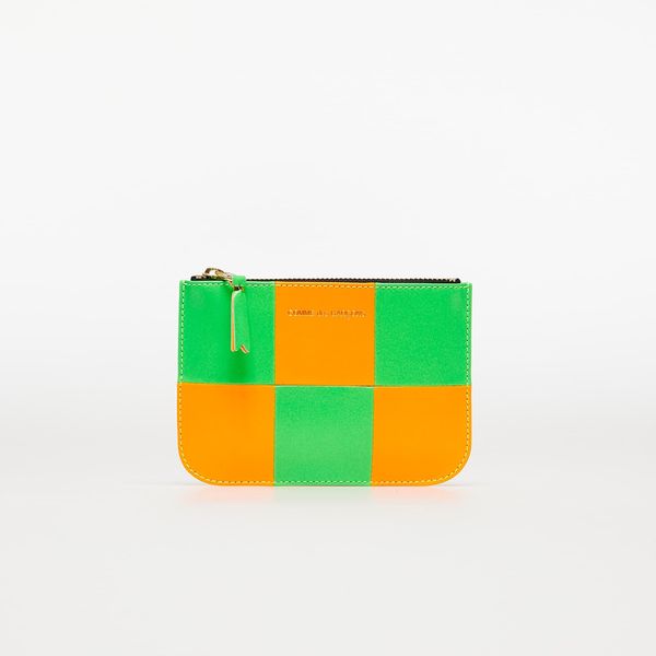 Comme des Garçons Wallets Comme des Garçons Fluo Squares Wallet Orange/ Green