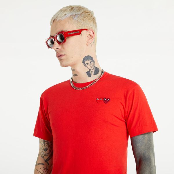 Comme des Garçons PLAY Comme des Garçons PLAY Double Heart Tee Red