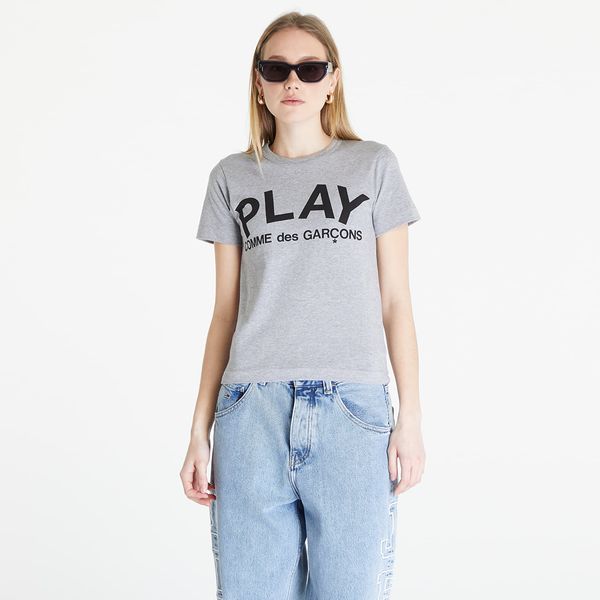 Comme des Garçons PLAY Comme des Garçons PLAY Heart Logo Short Sleeve Tee Grey