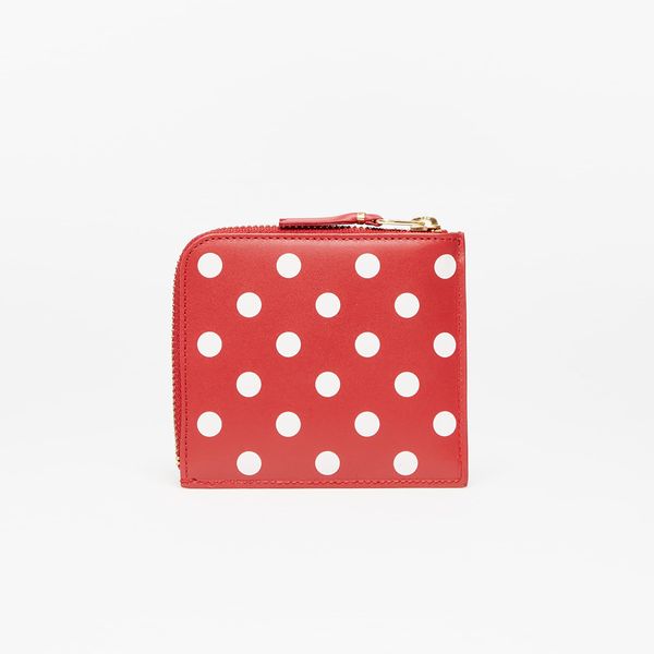 Comme des Garçons Wallets Comme des Garçons Polka Dots Printed Red