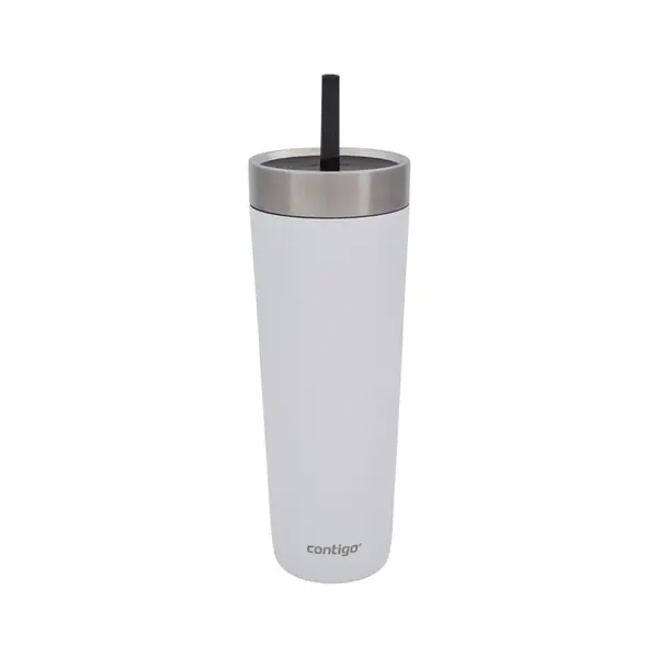 Contigo Contigo Water Bottle Luxe Spillproof Tumb 720 ml White Universal