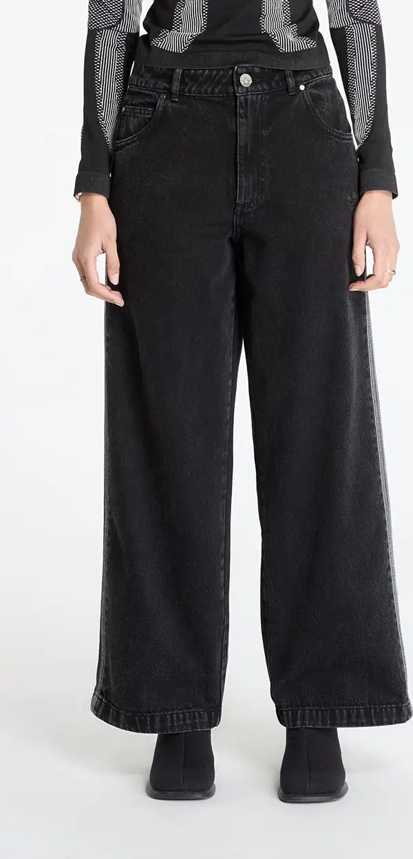 adidas Originals Дънки adidas Adicolor Denim 3-Stripes Track Pants Black 29/32