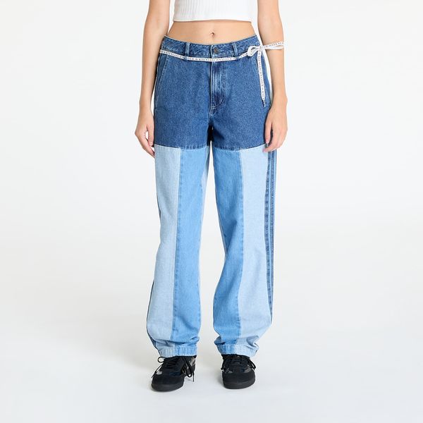 adidas Originals Дънки adidas x KSENIASCHNAIDER Patchwork Straight Leg Jeans Indigo Denim / Medium Blue Denim / Light Denim 26