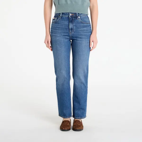 Calvin Klein Дънки Calvin Klein Jeans High Rise Straight Short Jeans Blue 25