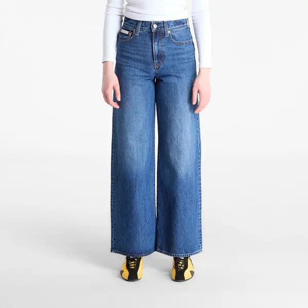 Calvin Klein Дънки Calvin Klein Jeans The Wide Leg Jeans Blue XXS/24