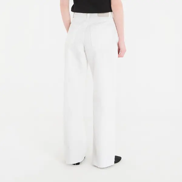 Calvin Klein Дънки Calvin Klein Jeans The Wide Leg Raw Hem Chalk White 25