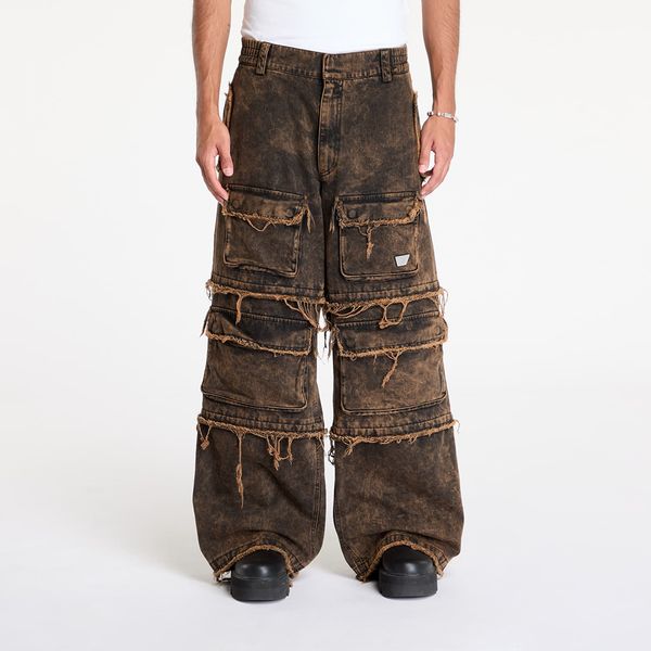 MISBHV Дънки MISBHV Ibiza Oversize Cargo Trousers Acid Black XL