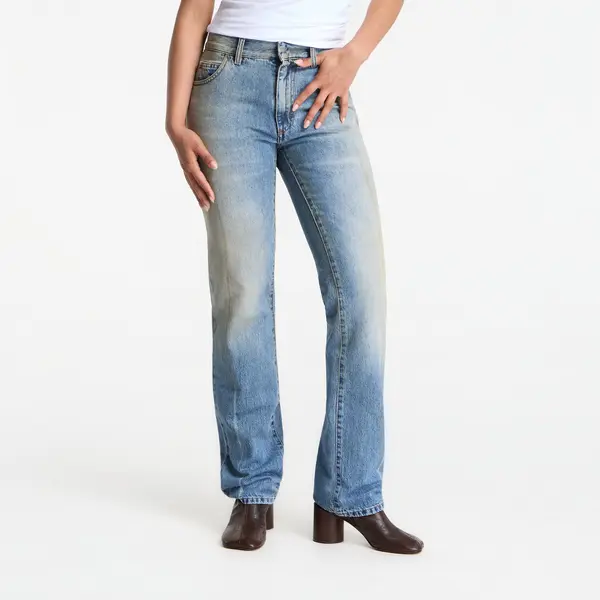 MM6 Дънки MM6 Straight-Leg Jeans Medium Blue 28