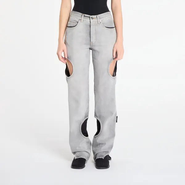 Off-White Дънки Off-White Meteor Denim Pants Bleach Black/ No Color 28