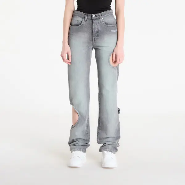 Off-White Дънки Off-White Spray New Meteor Denim Pants Grey Mint/ White 28