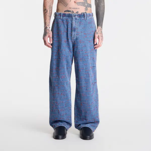 PLEASURES Дънки PLEASURES Strokes Denim Parachute Pants Indigo L