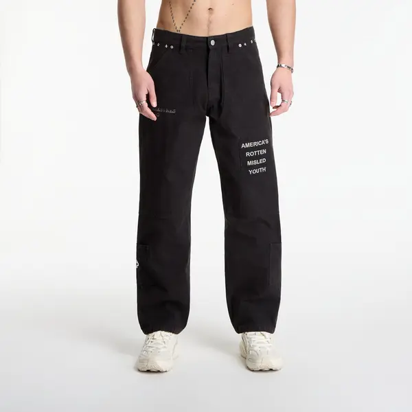 PLEASURES Дънки PLEASURES Zero Work Pants Black 30