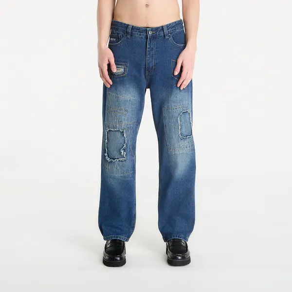 Wasted Paris Дънки Wasted Paris M Ripped Manc Faded Washed Blue 32
