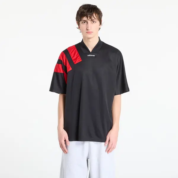 adidas Originals Джърси adidas Adicolor Blocked Jersey Black/ Better Scarlet S