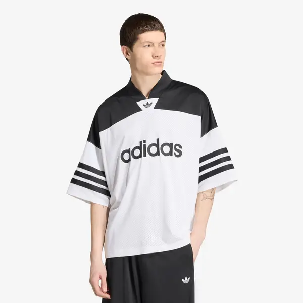 adidas Originals Джърси adidas Adicolor Oversized American Football Jersey White/ Black M