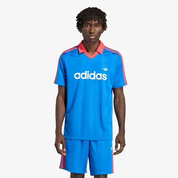 adidas Originals Джърси adidas Archive Collar Engineered Jersey Blue XL