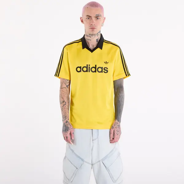 adidas Originals Джърси adidas Archive Collar Engineered Jersey Eqt Yellow L