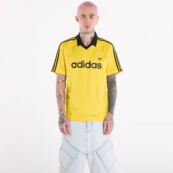 adidas Originals Джърси adidas Archive Collar Engineered Jersey Eqt Yellow XXL