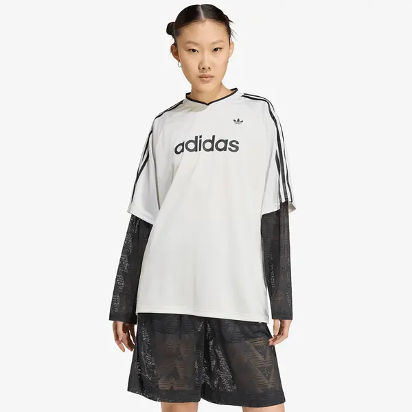 adidas Originals Джърси adidas Lace Long-Sleeve Jersey Cloud White L