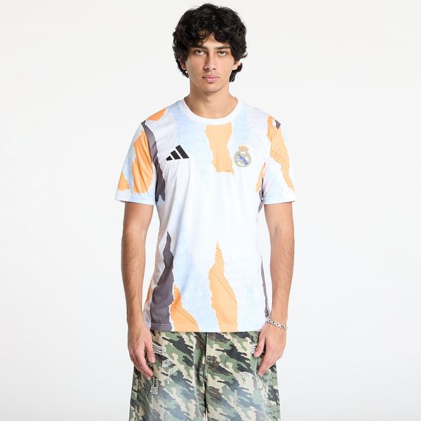 adidas Performance Джърси adidas Real Madrid 24/25 Pre-Match Jersey White/ Crew Orange/ Charcoal/ Glow Blue XXL