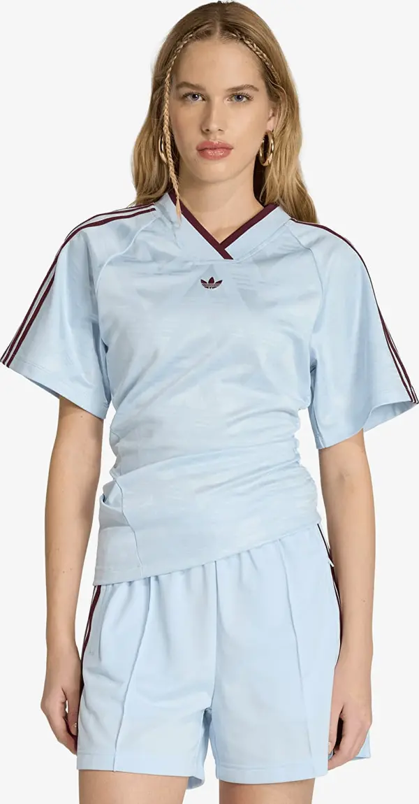 adidas Originals Джърси adidas Rouched Football Jersey Crystal Sky S