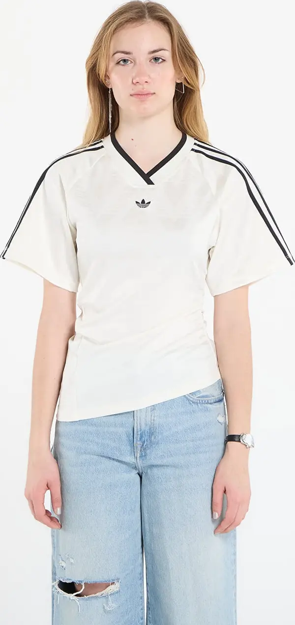 adidas Originals Джърси adidas Rouched Football Jersey Off White S