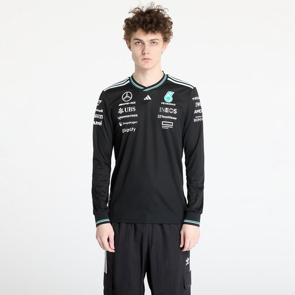 adidas Originals Джърси adidas x Mercedes Amg Petronas Formula One Team Driver Authentic Long Sleeve Jersey Black/ Black/ White S