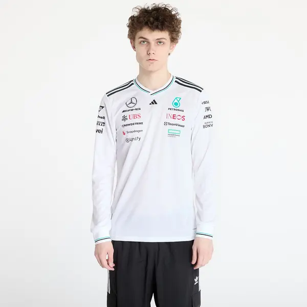 adidas Performance Джърси adidas x Mercedes Amg Petronas Formula One Team Driver Authentic Long Sleeve Jersey White/ White/ Black L