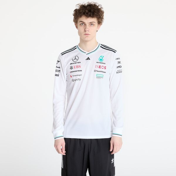 adidas Originals Джърси adidas x Mercedes Amg Petronas Formula One Team Driver Authentic Long Sleeve Jersey White/ White/ Black XXL