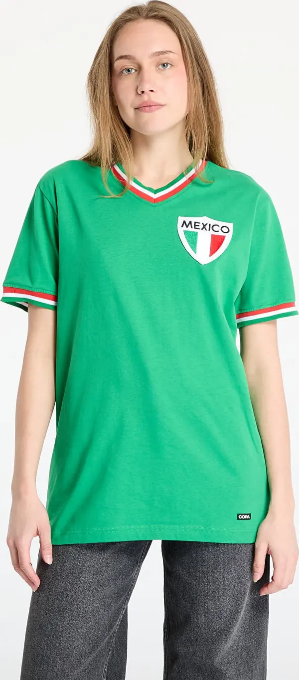 COPA Джърси COPA Mexico Pelé 1980's Retro Football Shirt UNISEX Green L