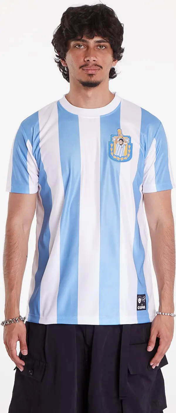 COPA Джърси COPA x Maradona Argentina 1986 Retro Football Shirt UNISEX White/ Blue L