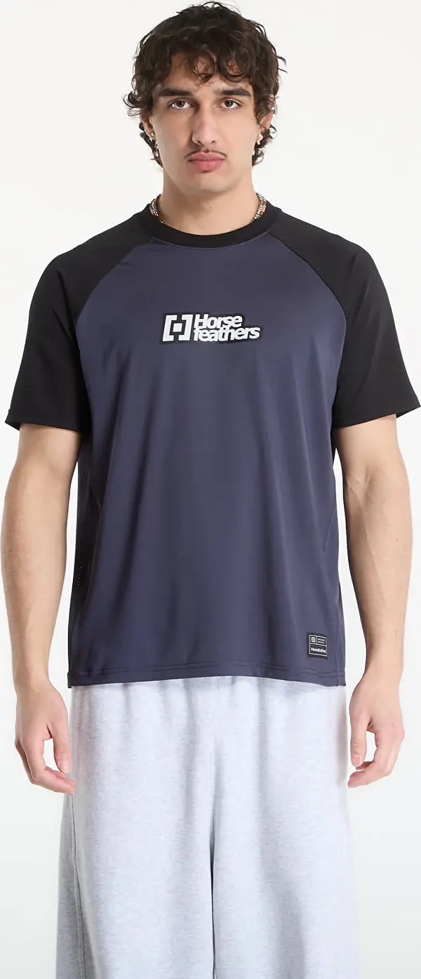 Horsefeathers Джърси Horsefeathers Spike Bike Jersey Indigo/ Black S