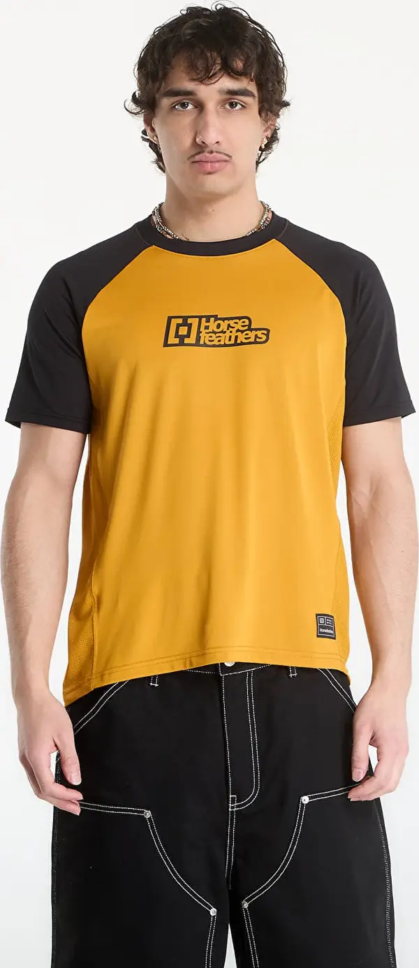 Horsefeathers Джърси Horsefeathers Spike Bike Jersey Sunflower/ Black M